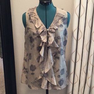 CAbi sleeveless blouse size S
